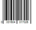 Barcode Image for UPC code 0031604017026