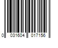 Barcode Image for UPC code 0031604017156