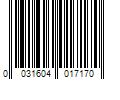 Barcode Image for UPC code 0031604017170