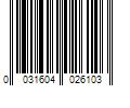 Barcode Image for UPC code 0031604026103