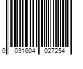 Barcode Image for UPC code 0031604027254