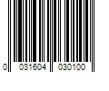 Barcode Image for UPC code 0031604030100