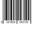 Barcode Image for UPC code 0031604043100