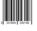 Barcode Image for UPC code 0031604043148