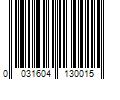 Barcode Image for UPC code 0031604130015. Product Name: 