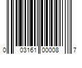 Barcode Image for UPC code 003161000087