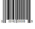 Barcode Image for UPC code 003162000055