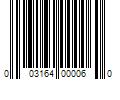 Barcode Image for UPC code 003164000060