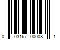 Barcode Image for UPC code 003167000081