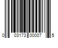 Barcode Image for UPC code 003173000075