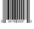 Barcode Image for UPC code 003176000072