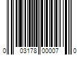 Barcode Image for UPC code 003178000070