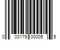 Barcode Image for UPC code 003179000055