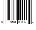 Barcode Image for UPC code 003184000064