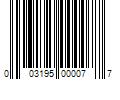 Barcode Image for UPC code 003195000077