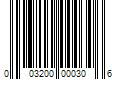 Barcode Image for UPC code 003200000306