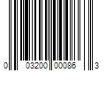 Barcode Image for UPC code 003200000863