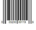 Barcode Image for UPC code 003200001198