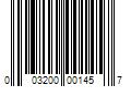 Barcode Image for UPC code 003200001457