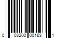 Barcode Image for UPC code 003200001631