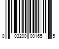 Barcode Image for UPC code 003200001655