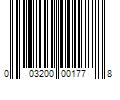 Barcode Image for UPC code 003200001778