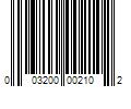 Barcode Image for UPC code 003200002102