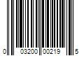 Barcode Image for UPC code 003200002195