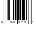 Barcode Image for UPC code 003200002331