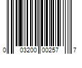 Barcode Image for UPC code 003200002577