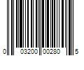 Barcode Image for UPC code 003200002805