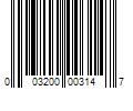 Barcode Image for UPC code 003200003147