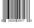 Barcode Image for UPC code 003200003178