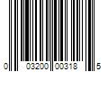 Barcode Image for UPC code 003200003185