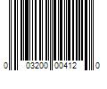 Barcode Image for UPC code 003200004120