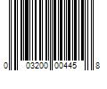 Barcode Image for UPC code 003200004458