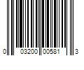 Barcode Image for UPC code 003200005813