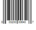 Barcode Image for UPC code 003200006407