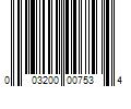 Barcode Image for UPC code 003200007534