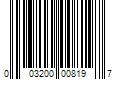 Barcode Image for UPC code 003200008197