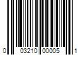 Barcode Image for UPC code 003210000051