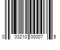 Barcode Image for UPC code 003210000075