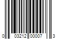 Barcode Image for UPC code 003212000073