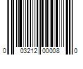 Barcode Image for UPC code 003212000080