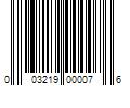 Barcode Image for UPC code 003219000076