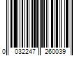 Barcode Image for UPC code 0032247260039