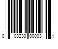 Barcode Image for UPC code 003230000031