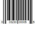 Barcode Image for UPC code 003230000055