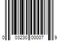 Barcode Image for UPC code 003230000079