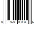 Barcode Image for UPC code 003230000086